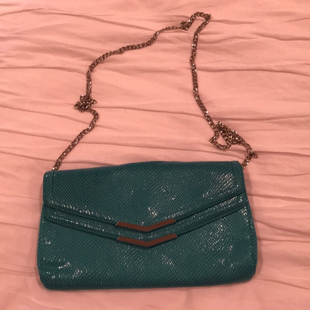 White House Black Market snakeskin purse